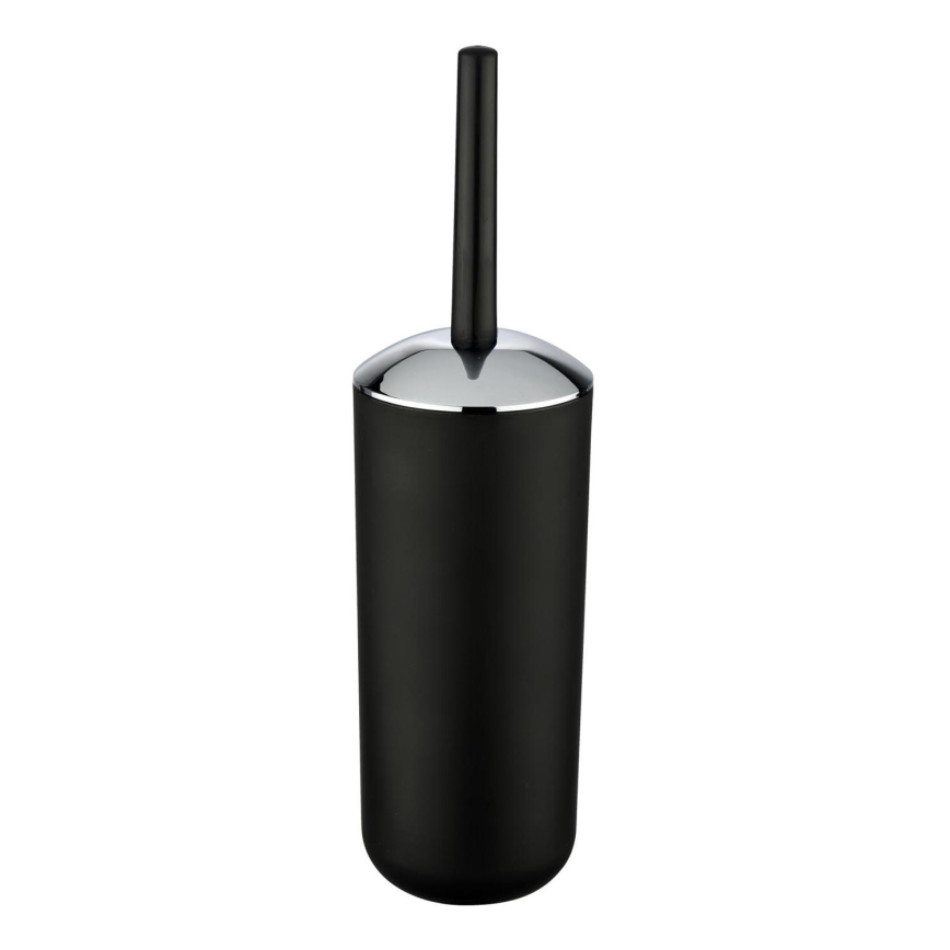 WENKO 21210100 - WC-Bürste BRASIL 10x37 cm schwarz/glänzender Chrom