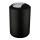 WENKO 21212100 - Abfalleimer BRASIL 19,5x31 cm schwarz/Glanzchrom