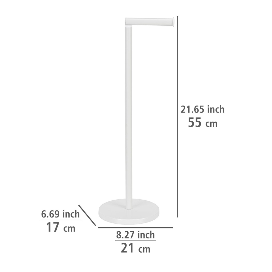 WENKO 21424100 - Toilettenpapierhalter 21x55 cm weiß
