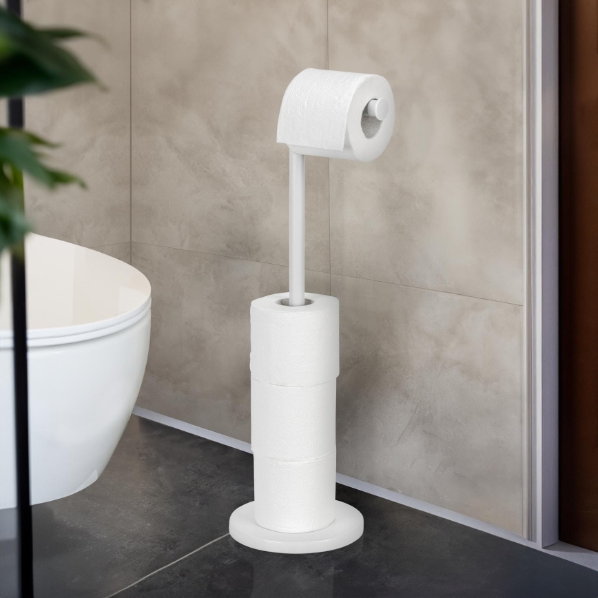 WENKO 21424100 - Toilettenpapierhalter 21x55 cm weiß