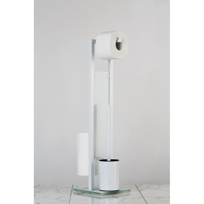 WENKO 21565100 - WC-Bürste RIVALTA 18x70 cm weiß/schwarz