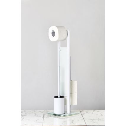 WENKO 21565100 - WC-Bürste RIVALTA 18x70 cm weiß/schwarz