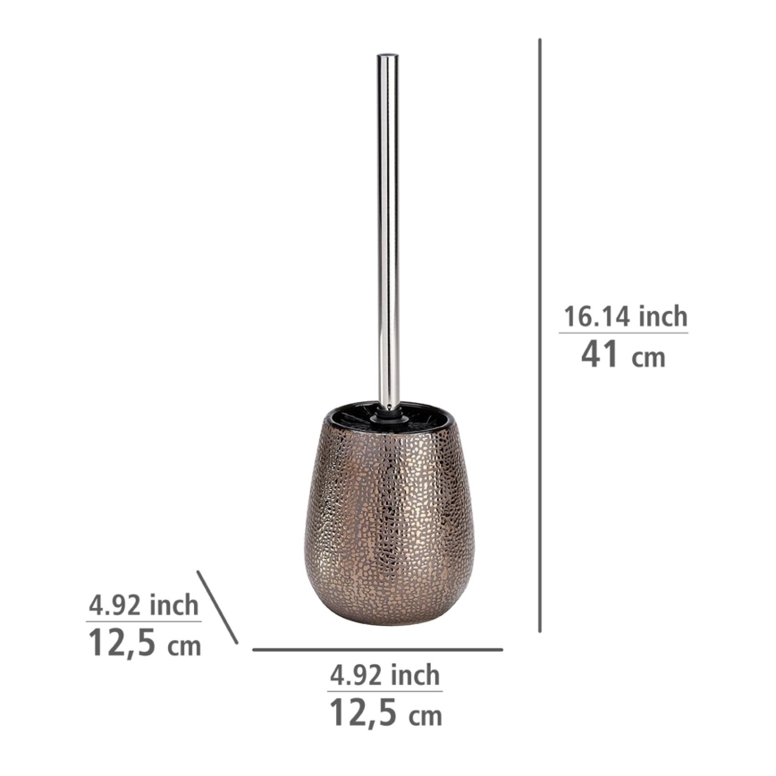 WENKO 21644100 - Toilettenbürste MARRAKESH 12,5 x 41 cm braun
