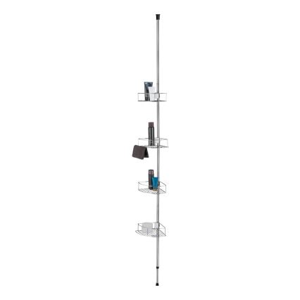 WENKO 21803100-Eckablage DOLCEDO 31x275 cm Edelstahl/glänzender Chrom