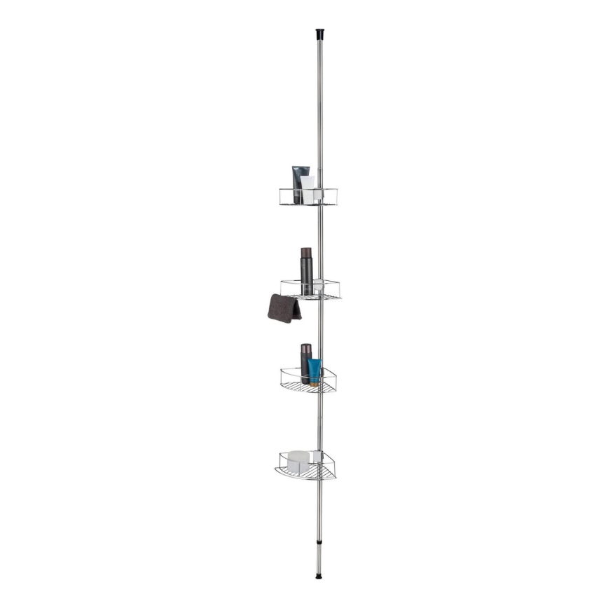 WENKO 21803100-Eckablage DOLCEDO 31x275 cm Edelstahl/glänzender Chrom