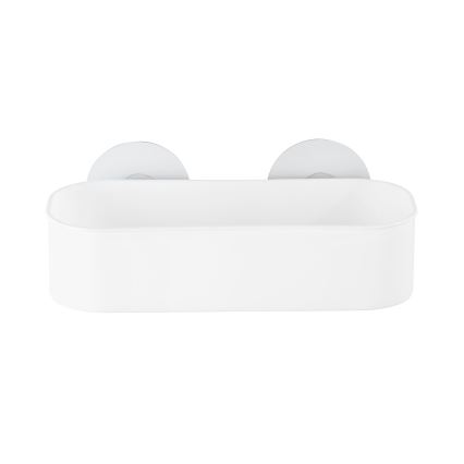 WENKO 21824100-OSIMO Ablage Kunststoff 27x12 cm weiß/transparent