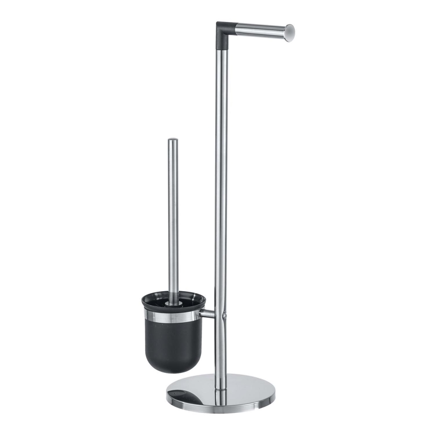 WENKO 21836800 - WC-Bürste PARUS 25,5x57 cm Edelstahl/silber/schwarz