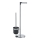 WENKO 21836800 - WC-Bürste PARUS 25,5x57 cm Edelstahl/silber/schwarz