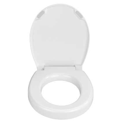 WENKO 21905100-WC-Sitz SECURA 37x44 cm weiß/grau