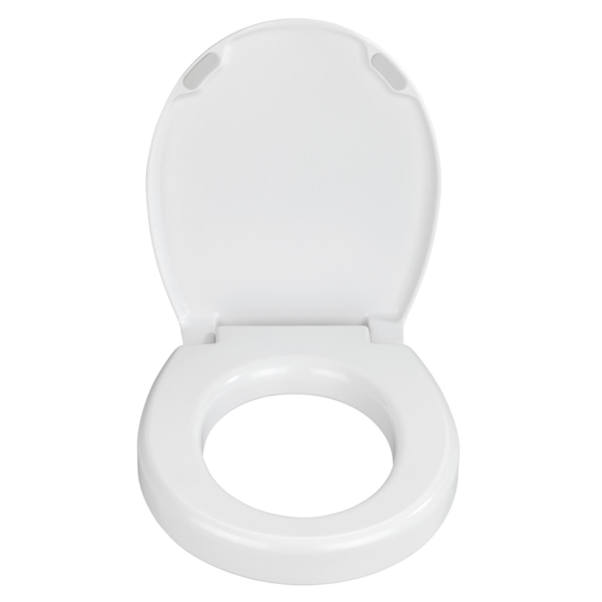 WENKO 21905100-WC-Sitz SECURA 37x44 cm weiß/grau