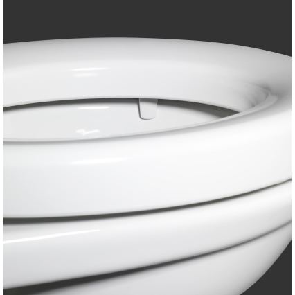 WENKO 21905100-WC-Sitz SECURA 37x44 cm weiß/grau