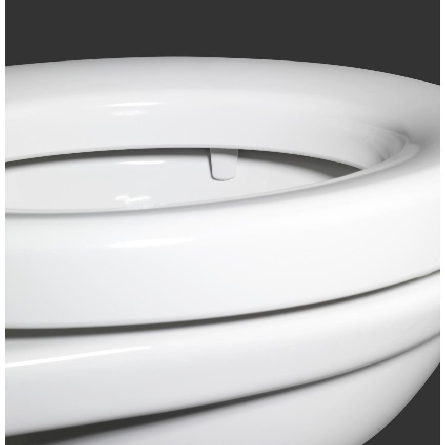 WENKO 21905100-WC-Sitz SECURA 37x44 cm weiß/grau