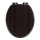 WENKO 22015100-WC WC-Sitz Wenge 35,5 x 42,5 cm braun/silber