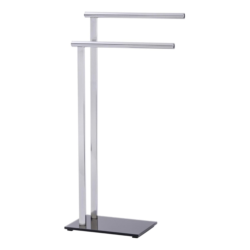 WENKO 22090100 - Handtuchständer LAVA 42x81 cm Edelstahl/silber/schwarz