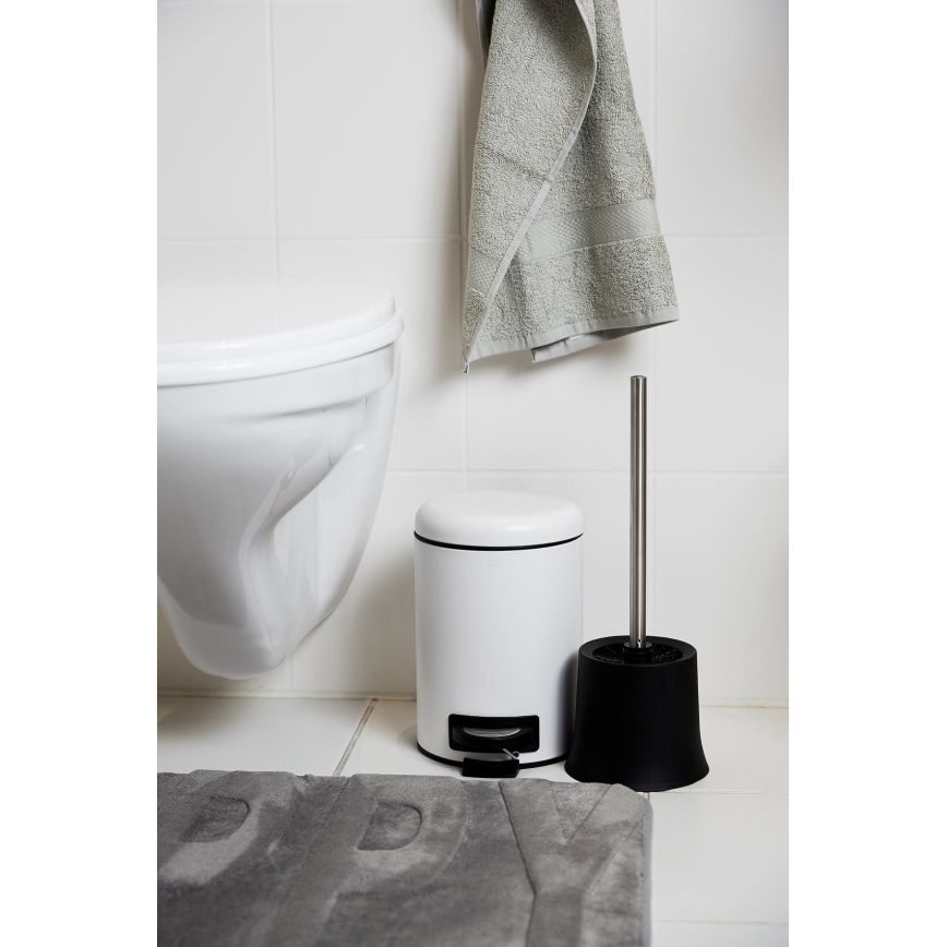 WENKO 22142800 - Korb LEMAN 17x25 cm weiß/schwarz