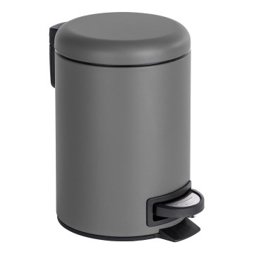 WENKO 22148100 - Aufbewahrungskorb LEMAN 17x25 cm grau/schwarz