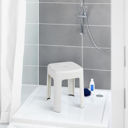 WENKO 22160100 - Hocker ALASKA 37x45,5 cm weiß