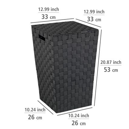 WENKO 22278100 - Korb ADRIA 33x53 cm schwarz
