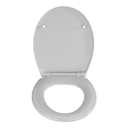 WENKO 22402100-WC Sitz SAMOS 44,5x37,5 cm grau/silber