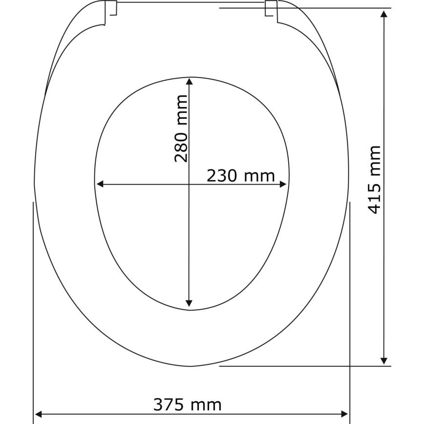 WENKO 22402100-WC Sitz SAMOS 44,5x37,5 cm grau/silber