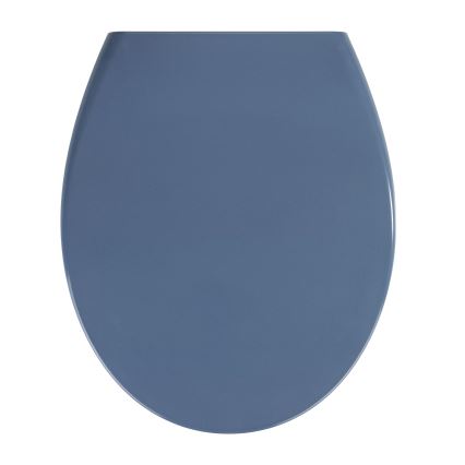 WENKO 22403100-WC WC-Sitz SAMOS 44,5x37,5 cm blau/silber