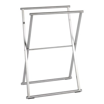WENKO 22476100 - Handtuchständer LAVA 53,5 x 80,5 cm Edelstahl/Silber