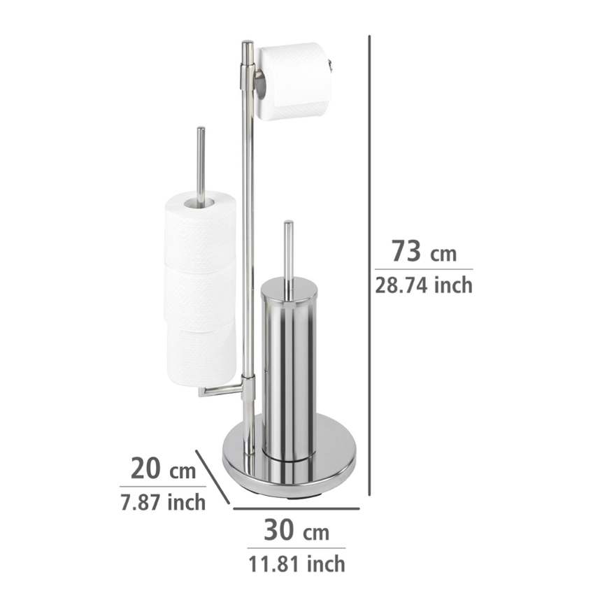 WENKO 22512100 - WC-Bürste UNIVERSALO NEO 30 x 73 cm Edelstahl/silber