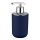 WENKO 22519100 - Seifenspender BRASIL 320 ml blau/glänzender Chrom