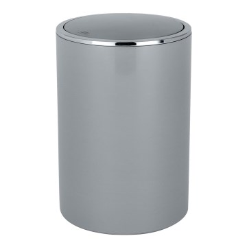 WENKO 22562100 - Korb INCA 18,5x25,5 cm grau/glänzender Chrom