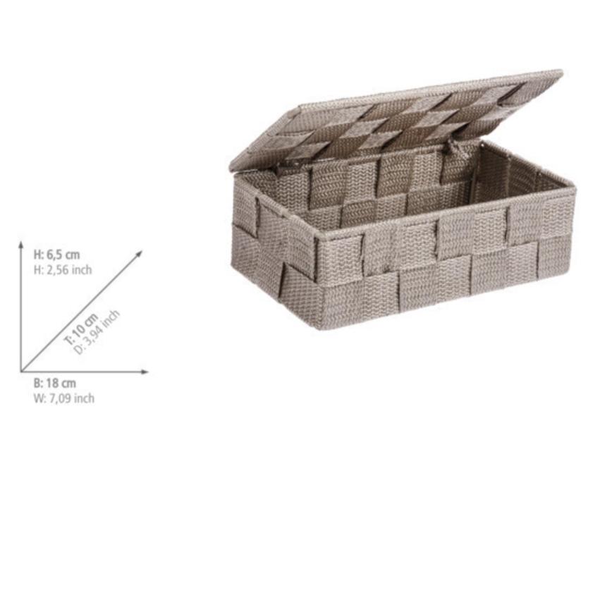 WENKO 22572100 - Organizer ADRIA 18x10 cm beige