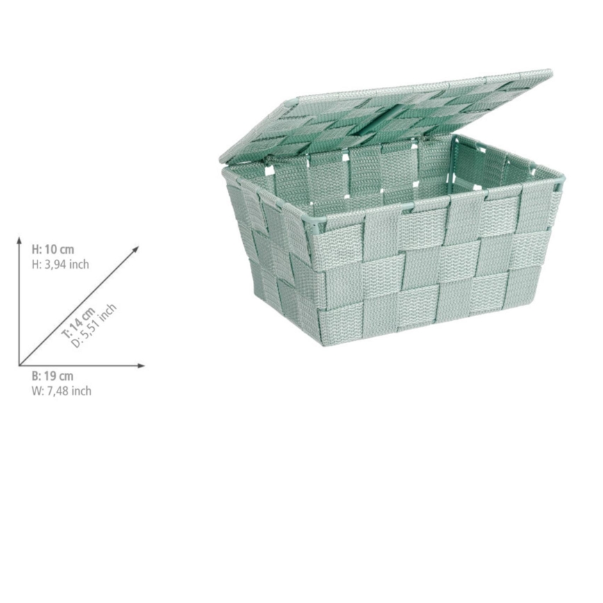 WENKO 22573100 - Korb ADRIA 19 x 14 cm, grün