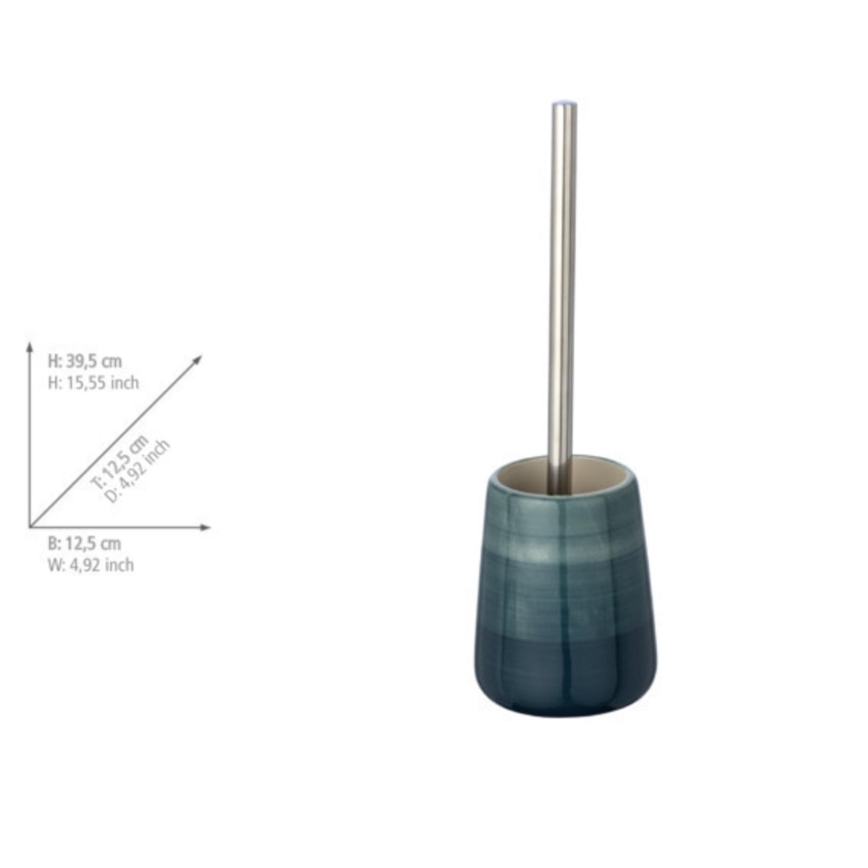 WENKO 22648100 - WC-Set POTTERY 12,5x39,5 cm türkis