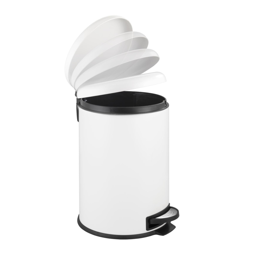 WENKO 22708100 - Wäschekorb LEMAN 30,5x44 cm weiß/schwarz