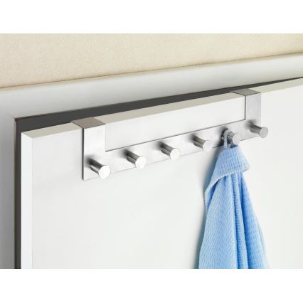 WENKO 22804100 - Garderobenleiste CELANO 39 x 11 cm Edelstahl/silber
