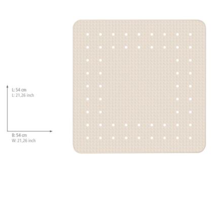 WENKO 23139100 – Unterlage MIRASOL, 54 x 54 cm, beige