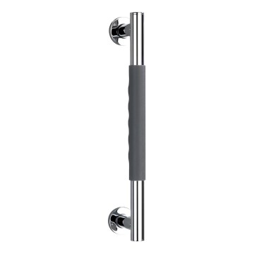 WENKO 23284100-SECURA-Griff 40,5 x 9 cm Edelstahl/Anthrazit/Glänzender Chrom