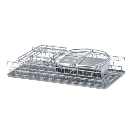 WENKO 2329100 - Geschirrabtropfer DUO 21x33 cm Edelstahl/silber