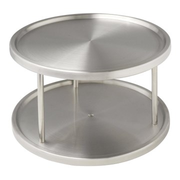 WENKO 2335100 - Karussell CABINET CAROUSEL 26,5x15,5 cm Edelstahl/silber