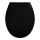 WENKO 23443100-WC WC-Sitz KOS 44x37 cm schwarz/silber