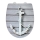WENKO 23536100-WC-Sitz RELIEF 36,5x45 cm mehrfarbig/silberfarben