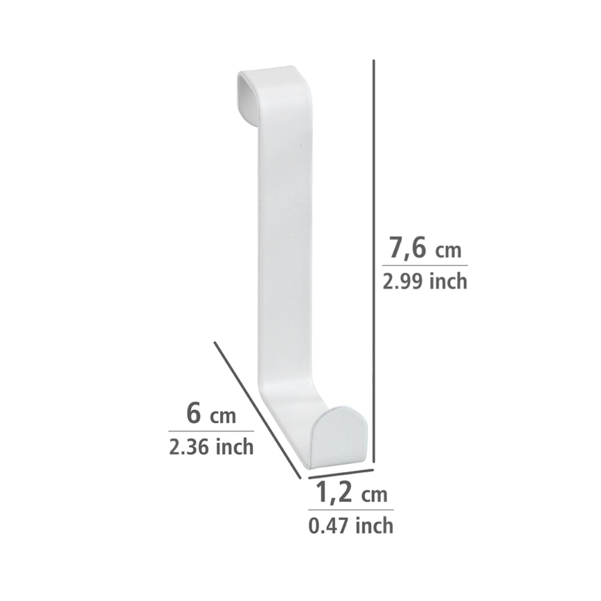 WENKO 23545100-Türhänger 7,6x6 cm weiß