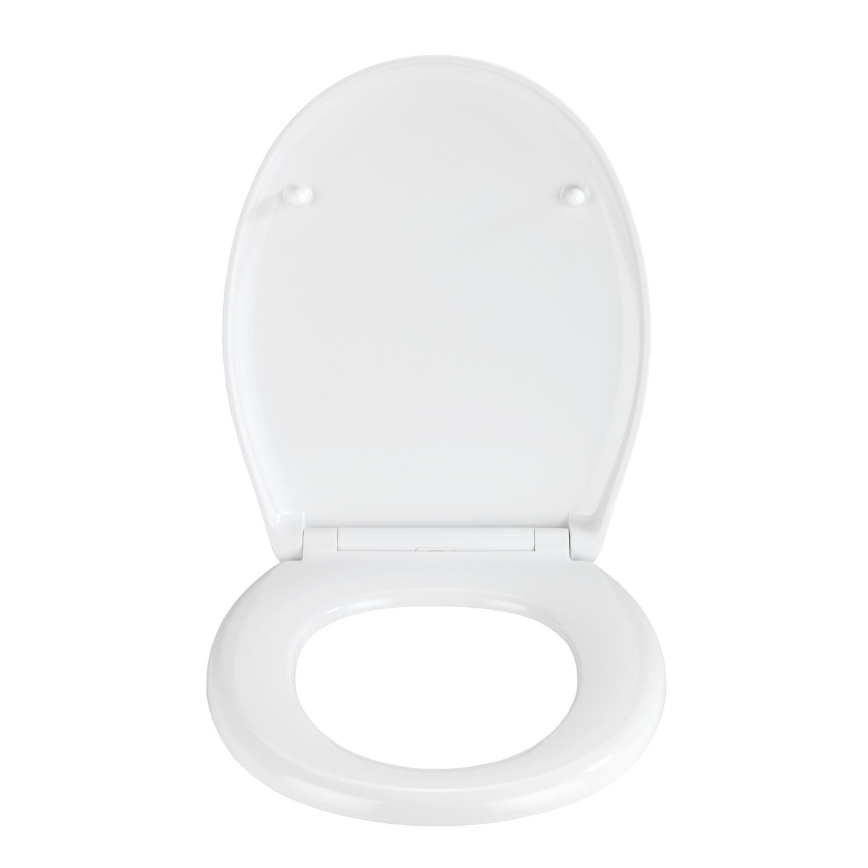 WENKO 23571100-WC WC-Sitz 300/350 kg, 44,5 x 37 cm, mehrfarbig/silber