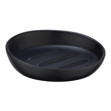 WENKO 23653100 - Seifenschale BADI 11,5x3 cm schwarz