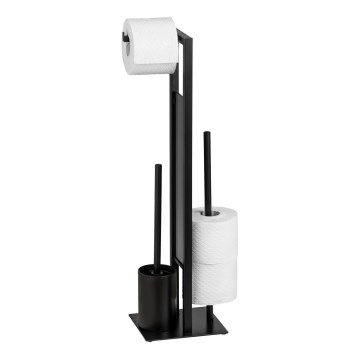 WENKO 23708100 - WC-Bürste RIVALTA 18 x 70 cm schwarz