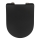 WENKO 23827100-WC WC-Sitz SEDILO 45,2x36,2 cm schwarz/silber