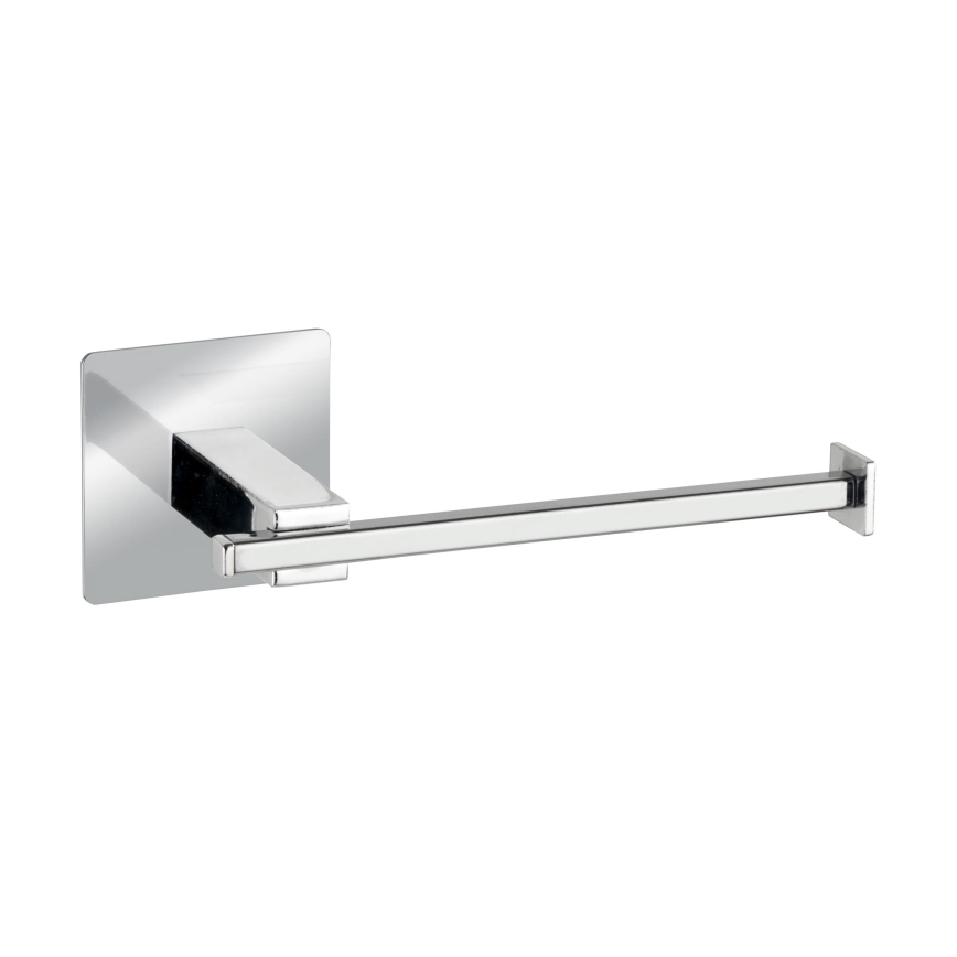 WENKO 23859800 - Toilettenpapierhalter TURBO-LOC QUADRO ED 16,5x6,5 cm Edelstahl