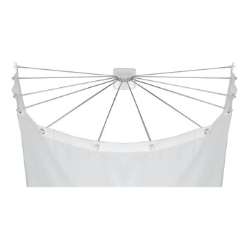 WENKO 23863100 - Duschhalter 96x72 cm Edelstahl/weiß