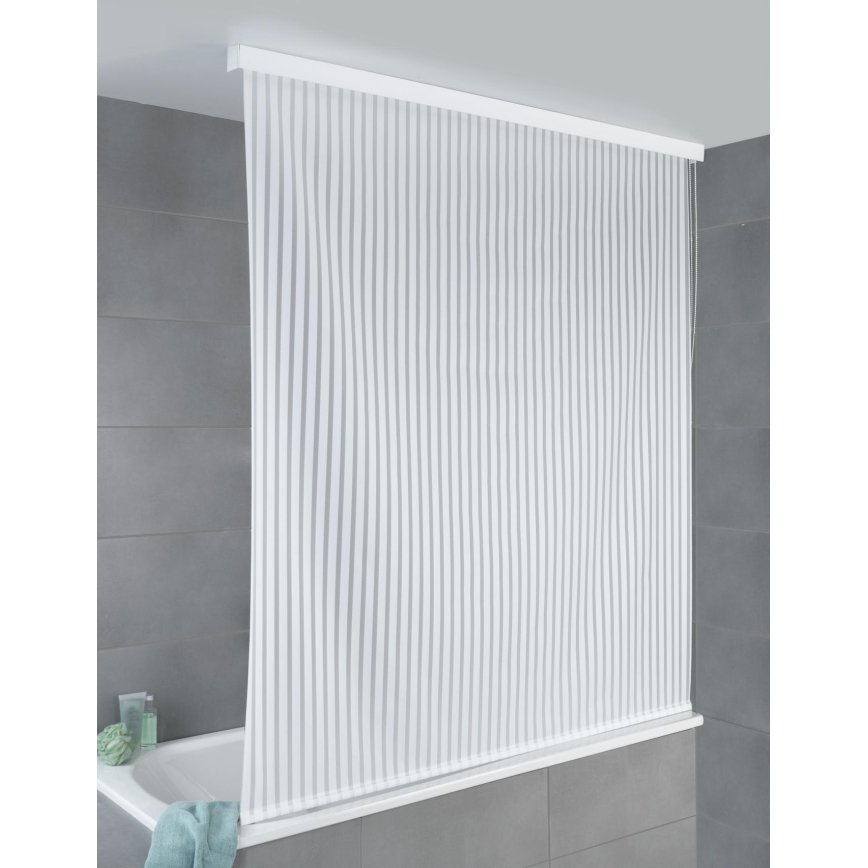 WENKO 23864100 - Duschrollo 132 x 240 cm weiß