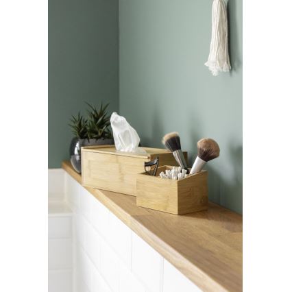 WENKO 23925100 - Taschentuchbox TERRA 25x13 cm braun
