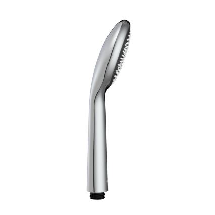 WENKO 23991100 - Duschkopf Wassersparsystem 9,5x9,5 cm glänzender Chrom/Grau